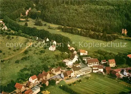 AK / Ansichtskarte Mespelbrunn Fliegeraufnahme Kat. Mespelbrunn