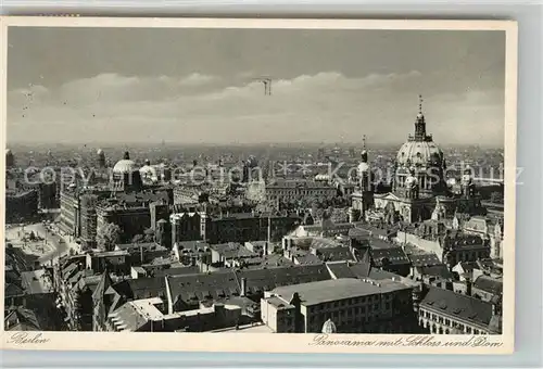 Cannes Alpes Maritimes Panorama mit Schloss und Dom Kat. Cannes