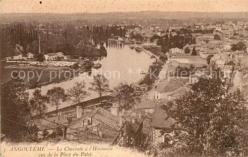 Angouleme La Charente a l Houmeau vue de la Place du Palet Kat. Angouleme