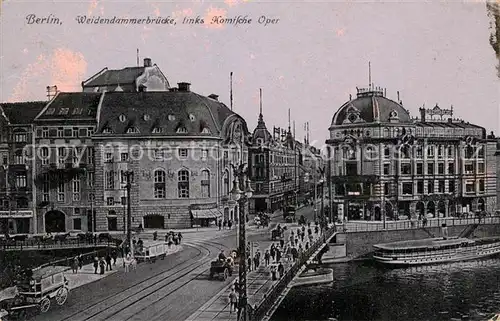 Berlin Weidendammerbruecke Komische Oper Kat. Berlin