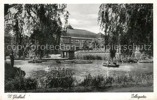 Moenchengladbach Volksgarten Volksgartenhalle Teich Kat. Moenchengladbach