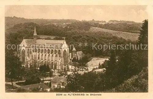 Altenberg Rheinland Dom zu Altenberg im Dhuenntale Landschaftspanorama Kat. Odenthal