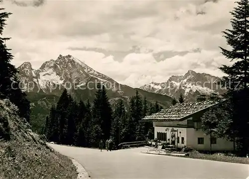 AK / Ansichtskarte Berchtesgaden Gasthaus Cafe Sonneck Watzmann Hochkalter  Kat. Berchtesgaden