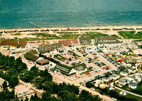 Sahlenburg Fliegeraufnahme mit Strand Kat. Cuxhaven