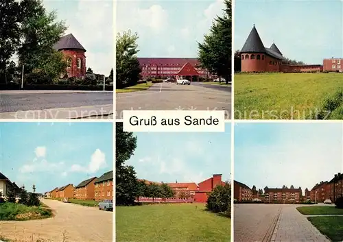 Sande Friesland Kirchen Krankenhaus Schule Neufeld Kat. Sande