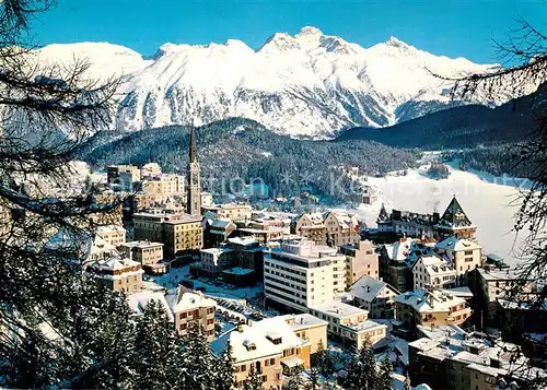 AK / Ansichtskarte Moritz Bad GR St Burg Winterlandschaft Kat. St Moritz