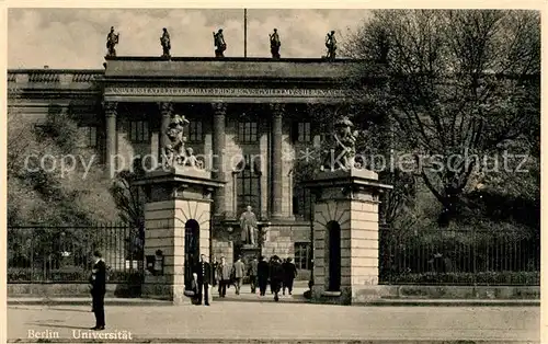 Berlin Universitaet Denkmal Statue Kat. Berlin