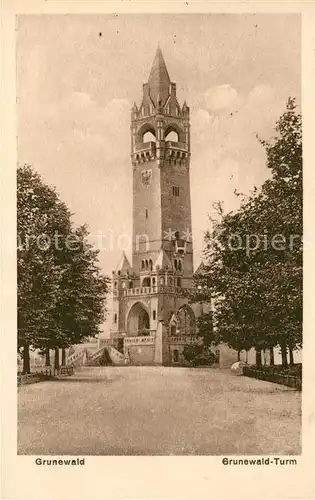 Grunewald Berlin Grunewaldturm Kat. Berlin