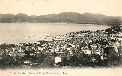 AK / Ansichtskarte Cannes Alpes Maritimes Panorama pris de la Californie Cote d Azur Kat. Cannes