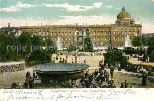 Berlin Koenigliches Schloss mit Lustgarten Kat. Berlin