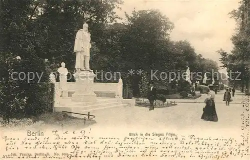 Berlin Siegesallee Denkmaeler Statuen Kat. Berlin