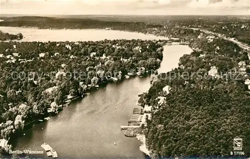 Wannsee Fliegeraufnahme Kat. Berlin