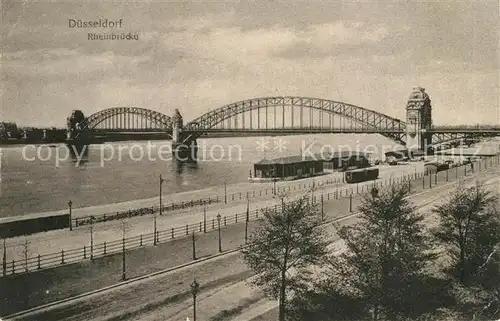 Duesseldorf Rheinbruecke Kat. Duesseldorf