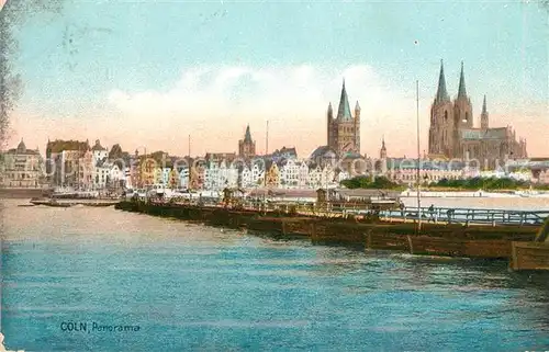 Coeln Rhein Panorama Kat. Koeln