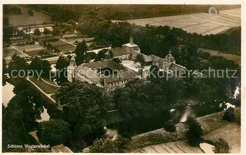 Luedinghausen Schloss Westerwinkel Fliegeraufnahme Kat. Luedinghausen