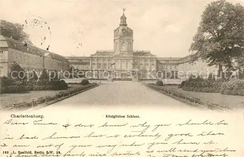 AK / Ansichtskarte Charlottenburg Koenigliches Schloss Kat. Berlin