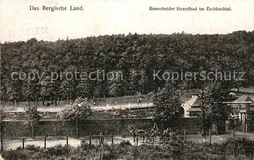 AK / Ansichtskarte Remscheid Strandbad im Eschbachtal Kat. Remscheid