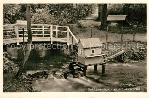 AK / Ansichtskarte Bad Lippspringe An der Jordanquelle Kat. Bad Lippspringe