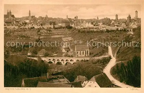 AK / Ansichtskarte Rothenburg Tauber Panorama Kat. Rothenburg ob der Tauber