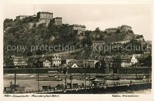 AK / Ansichtskarte Koblenz Rhein Festung Ehrenbreitstein Kat. Koblenz