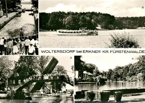 AK / Ansichtskarte Woltersdorf Erkner Schleuse Flakensee Kalksee Kat. Woltersdorf Erkner