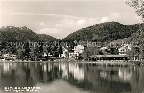 AK / Ansichtskarte Bad Wiessee Kurpromenade Hotel Seegarten Hirschberg Kat. Bad Wiessee