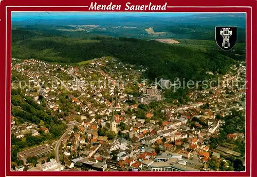 AK / Ansichtskarte Menden Sauerland Fliegeraufnahme Kat. Menden (Sauerland)