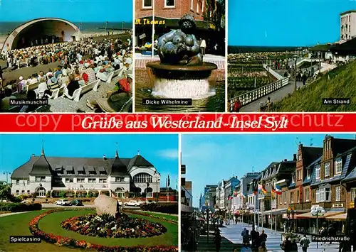 AK / Ansichtskarte Westerland Sylt Dicke Wilhelmine Friedrichstrasse  Kat. Westerland