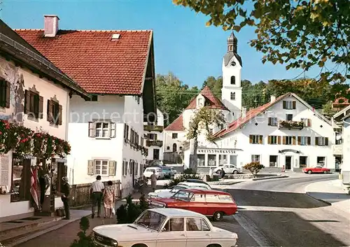 AK / Ansichtskarte Bad Kohlgrub Ortsansicht Kirche Gasthaus Kreissparkasse Kat. Bad Kohlgrub