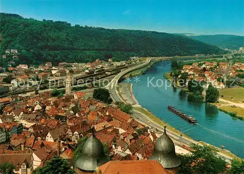 AK / Ansichtskarte Wertheim Main Panorama Taubermuendung Kat. Wertheim