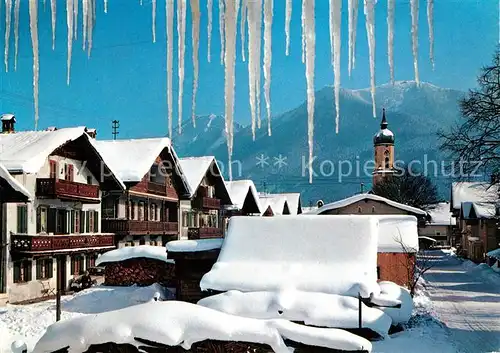 AK / Ansichtskarte Garmisch Partenkirchen Wank Winterlandschaft Kat. Garmisch Partenkirchen