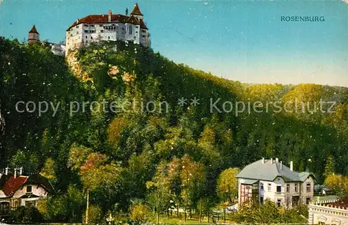 AK / Ansichtskarte Rosenburg Kamp Blick zur Rosenburg Kat. Rosenburg Mold