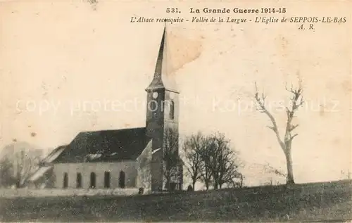 AK / Ansichtskarte Seppois le Bas Vallee de la Largue Eglise Kat. Seppois le Bas