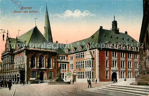 AK / Ansichtskarte Bremen Senats und Rathaus Kat. Bremen