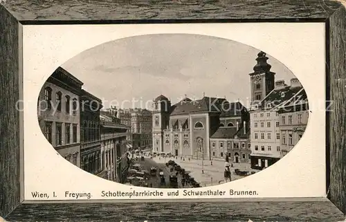 AK / Ansichtskarte Wien Schottenpfarrkirche und Schwanthaler Brunnen Kat. Wien