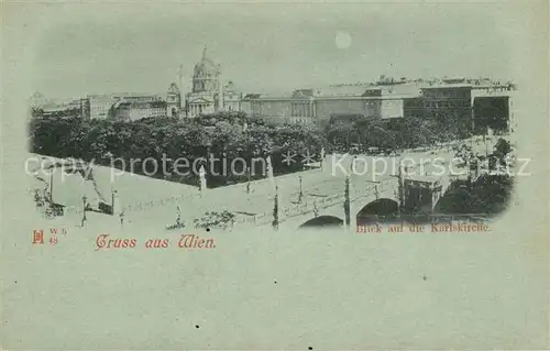 AK / Ansichtskarte Wien Blick auf die Karlskirche Kat. Wien