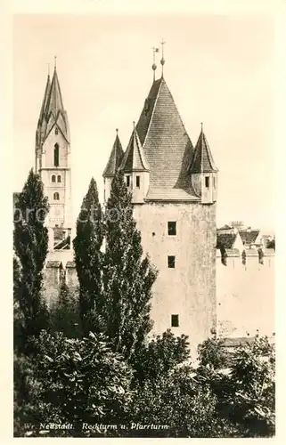 AK / Ansichtskarte Wiener Neustadt Reckturm und Pfarrturm Kat. Wiener Neustadt