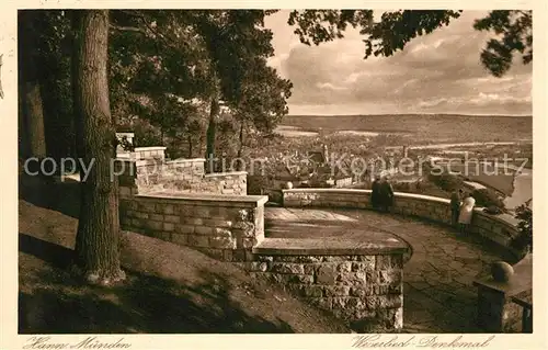 AK / Ansichtskarte Hann. Muenden Weserlied Denkmal Kat. Hann. Muenden