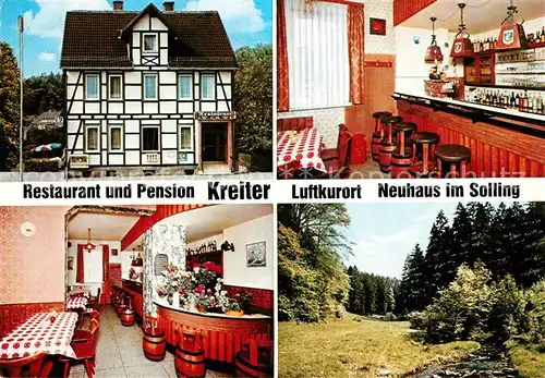 AK / Ansichtskarte Neuhaus Solling Restaurant Pension Kreiter  Kat. Holzminden