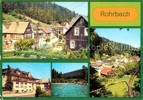 AK / Ansichtskarte Rohrbach Saalfeld Restaurant Sorbitzgrund Freibad