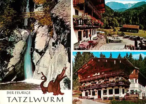 AK / Ansichtskarte Bayrischzell Alpengasthof Zum feurigen Tatzlwurm Kat. Bayrischzell