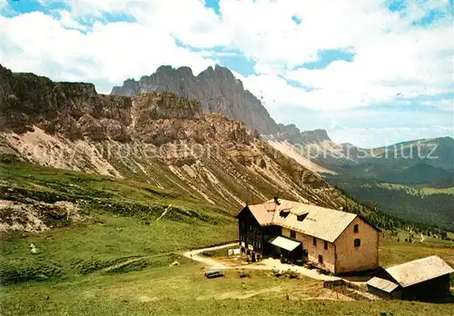 AK / Ansichtskarte Schlueterhuette Panorama Geisler Gruppe Kat. Rifugio Genova Villnoess Suedtirol