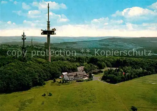 AK / Ansichtskarte Hoherodskopf Berggasthof Sendetuerme Naturpark Hoher Vogelsberg Kat. Schotten