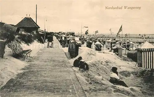 AK / Ansichtskarte Wangerooge Nordseebad Strand Promenade Kat. Wangerooge