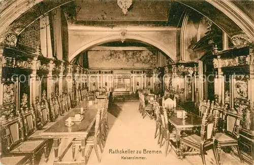 AK / Ansichtskarte Bremen Rathskeller Kaiserzimmer Kat. Bremen