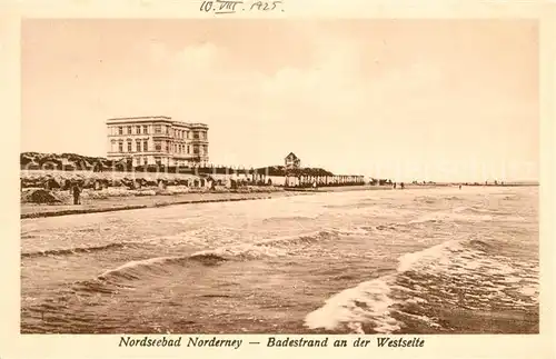 AK / Ansichtskarte Norderney Nordseebad Badestrand an der Westseite Kat. Norderney