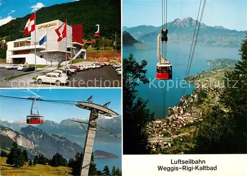 AK / Ansichtskarte Seilbahn Luftseilbahn Weggis Rigi Kaltbad  Kat. Bahnen