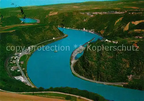 AK / Ansichtskarte Loreley Lorelei Felsental Fliegeraufnahme Kat. Sankt Goarshausen