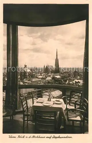 AK / Ansichtskarte Wien Hochhausblick auf Stephansdom Kat. Wien