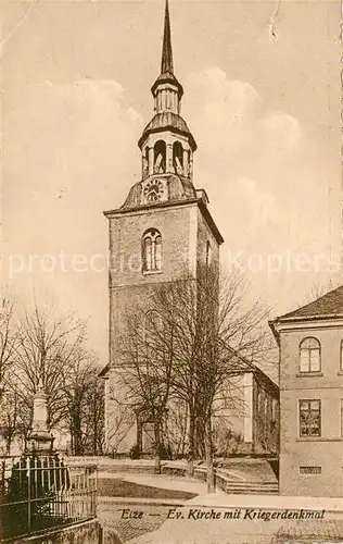 AK / Ansichtskarte Elze Leine Kirche mit Kriegerdenkmal Kat. Elze